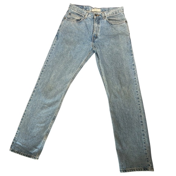 Levi Strauss Signature Jeans 31x32 Faded Straight Leg Y2K Denim - Picture 3 of 7